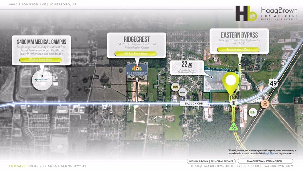 6000 E Johnson Ave, Jonesboro, AR à vendre - Aérien - Image 2 de 5