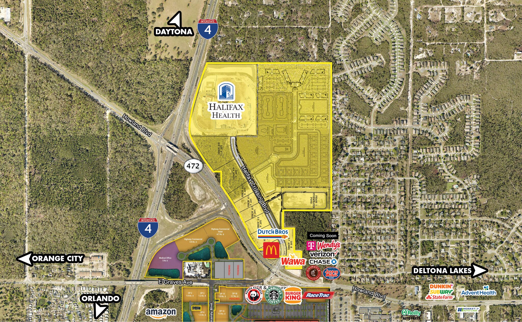 Howland Blvd & Halifax Crossing Blvd, Deltona, FL à vendre Photo du bâtiment- Image 1 de 2