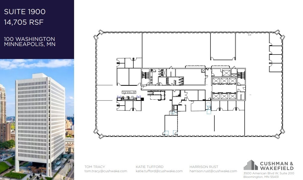 100 Washington Ave S, Minneapolis, MN à louer Plan d’étage- Image 1 de 1