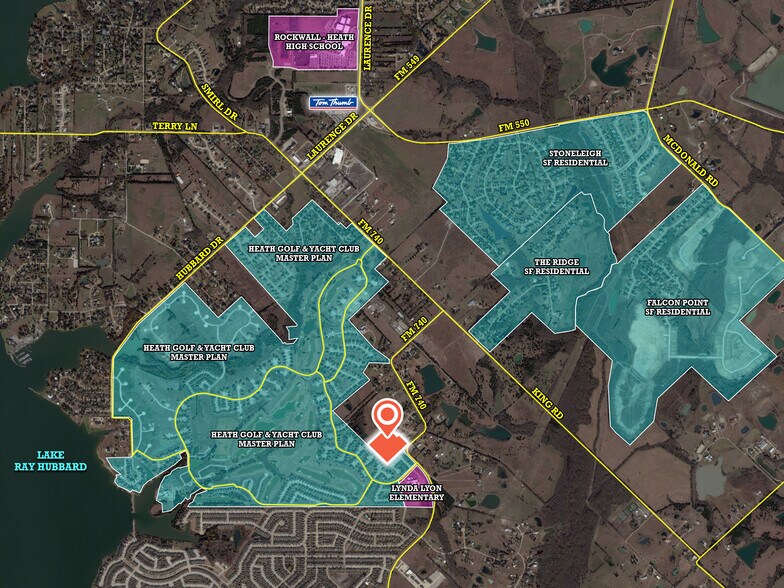 FM 740 South, Heath, TX à vendre - Aérien - Image 2 de 2