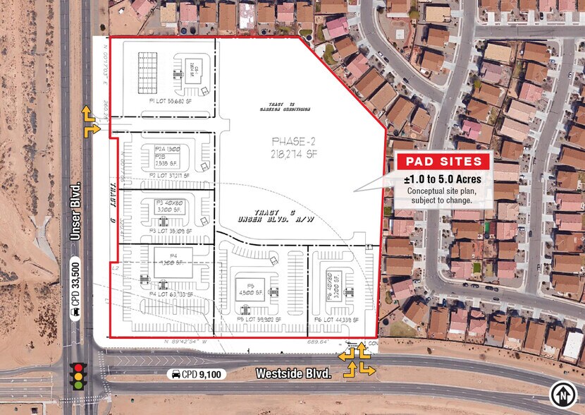 Nec Unser, Rio Rancho, NM for lease - Building Photo - Image 2 of 3