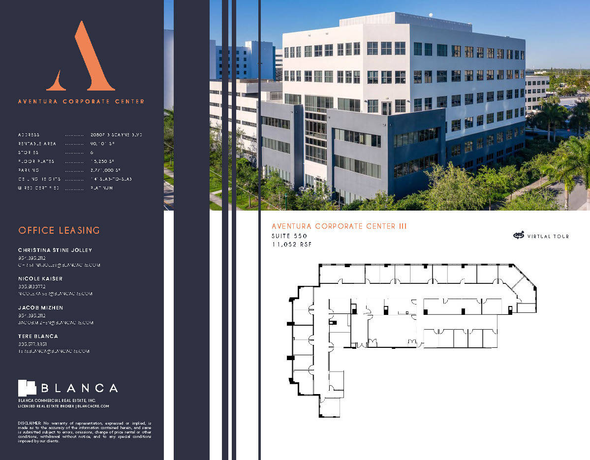 20801-20807 Biscayne Blvd, Aventura, FL à louer Plan d’étage- Image 1 de 1