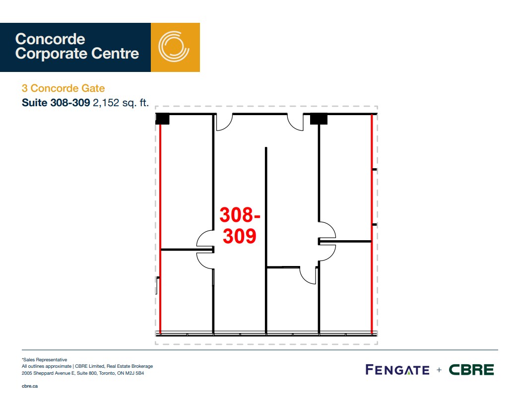 3 Concorde Gate, Toronto, ON for lease Floor Plan- Image 1 of 1