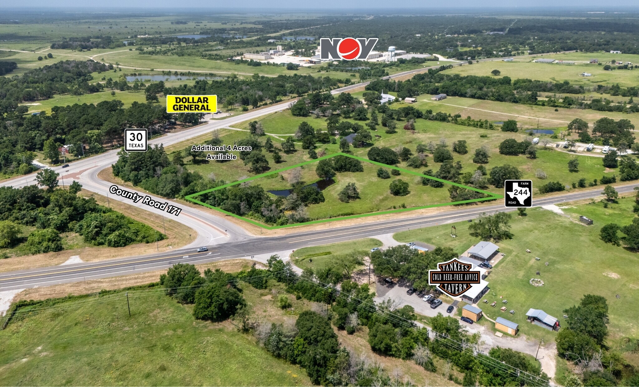 CR 171 & FM 244, Anderson, TX à vendre Aérien- Image 1 de 5