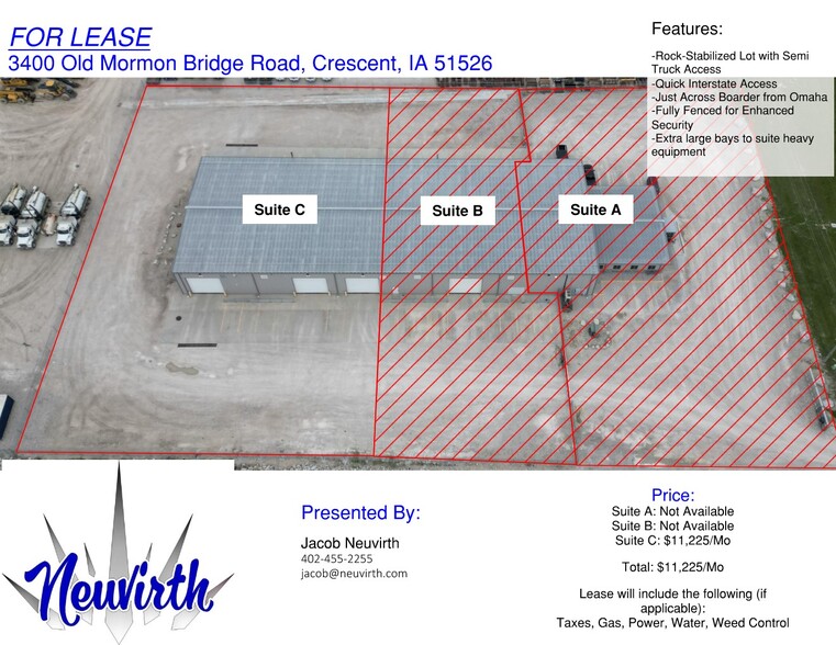 3400 Old Mormon Bridge Rd, Crescent, IA for lease - Building Photo - Image 2 of 9