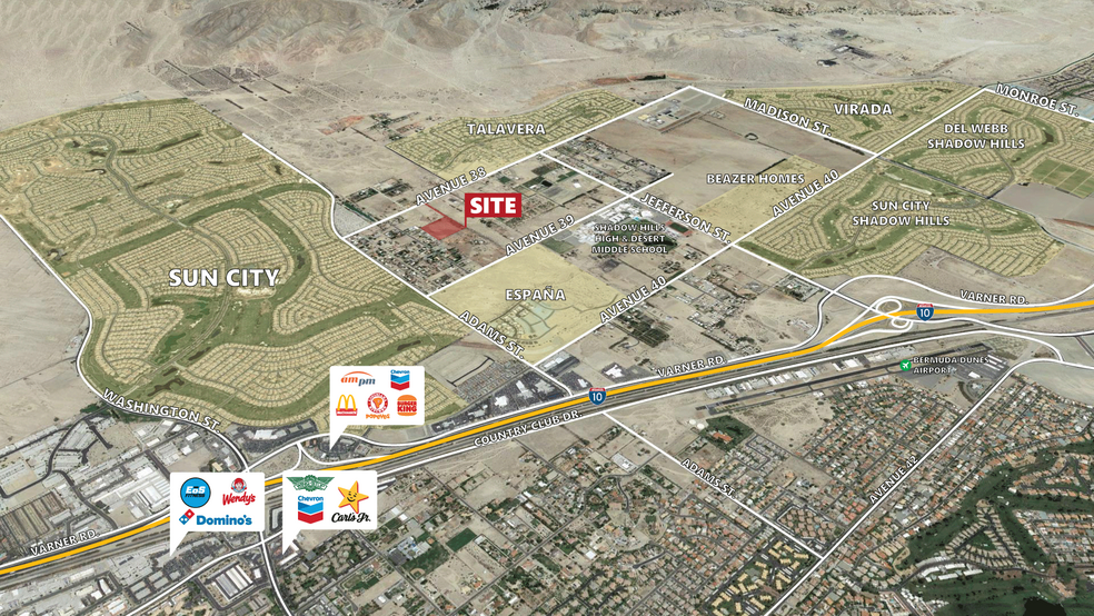 Avenue 38, Indio, CA for sale - Aerial - Image 1 of 1