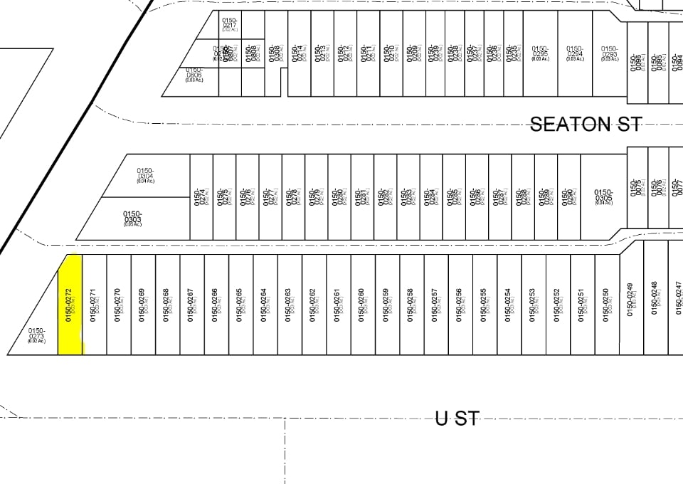 1765 U St NW, Washington, DC à vendre Plan cadastral- Image 1 de 4
