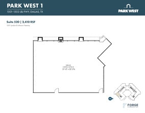 1501-1507 Lyndon B Johnson Fwy, Dallas, TX à louer Plan d’étage- Image 1 de 3