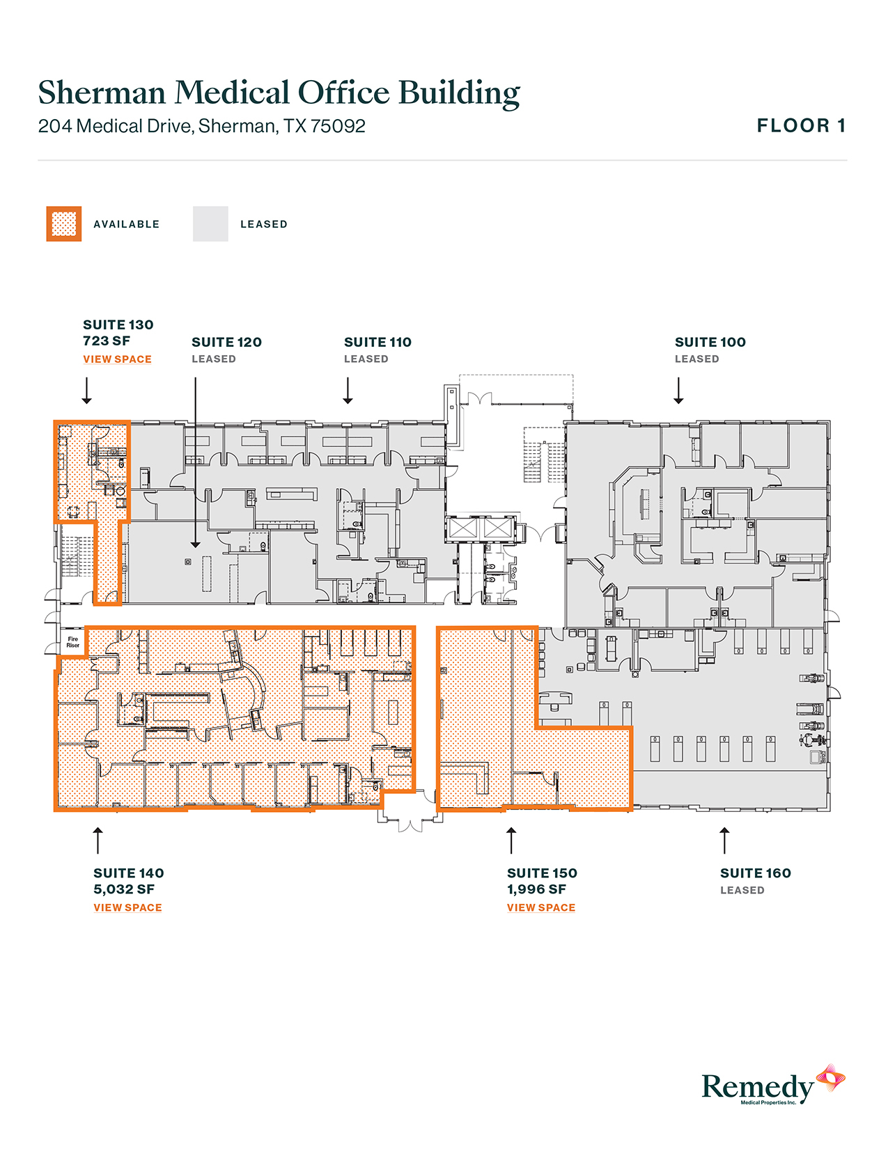 204 Medical Dr, Sherman, TX à louer Plan d  tage- Image 1 de 1