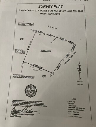 Plus de détails pour 5.4 ac Hwy 16, Pipe Creek, TX - Terrain à vendre