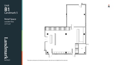 1700 Dickson Av, Kelowna, BC for lease Floor Plan- Image 1 of 7
