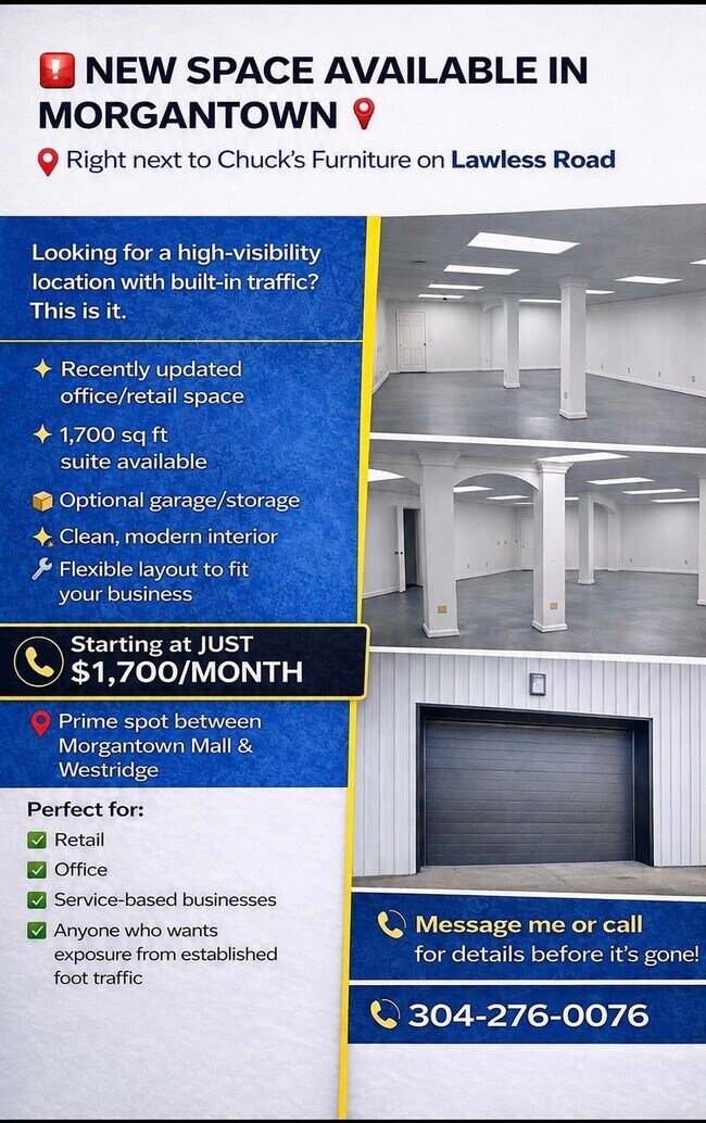 More details for 77 Lawless Rd, Morgantown, WV - Flex for Lease