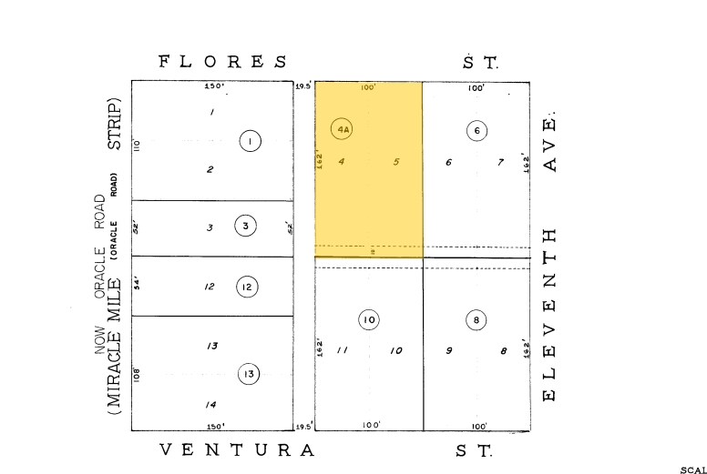 315 W Flores St, Tucson, AZ à vendre - Plan cadastral - Image 3 de 4