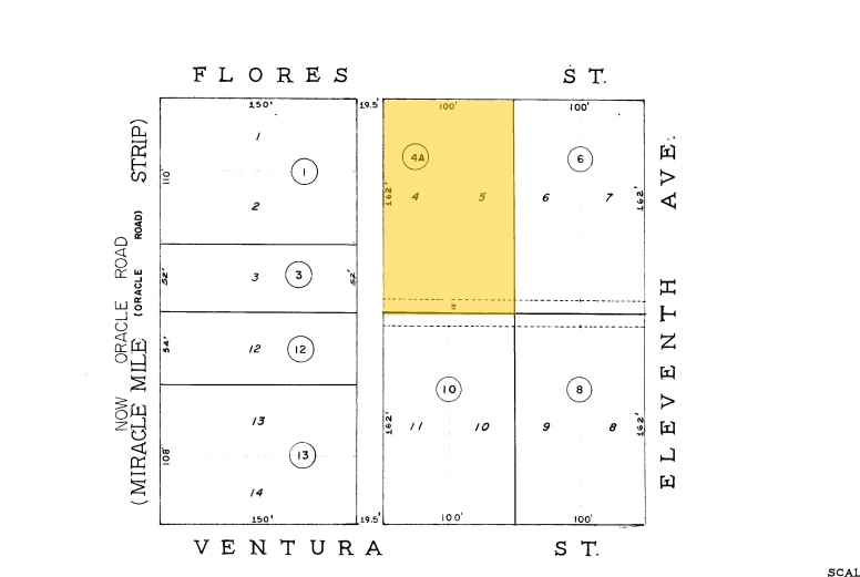 315 W Flores St, Tucson, AZ for sale - Plat Map - Image 3 of 4