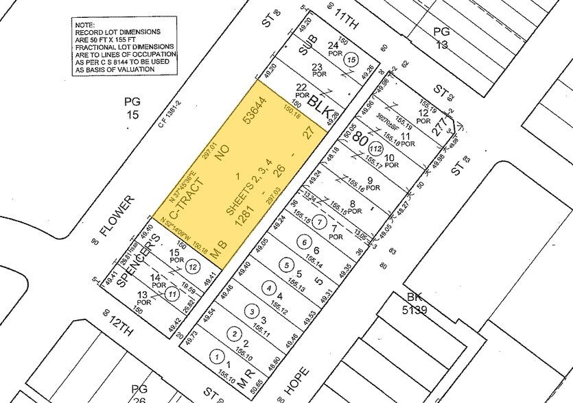 1130 S Flower St, Los Angeles, CA for sale - Plat Map - Image 2 of 29