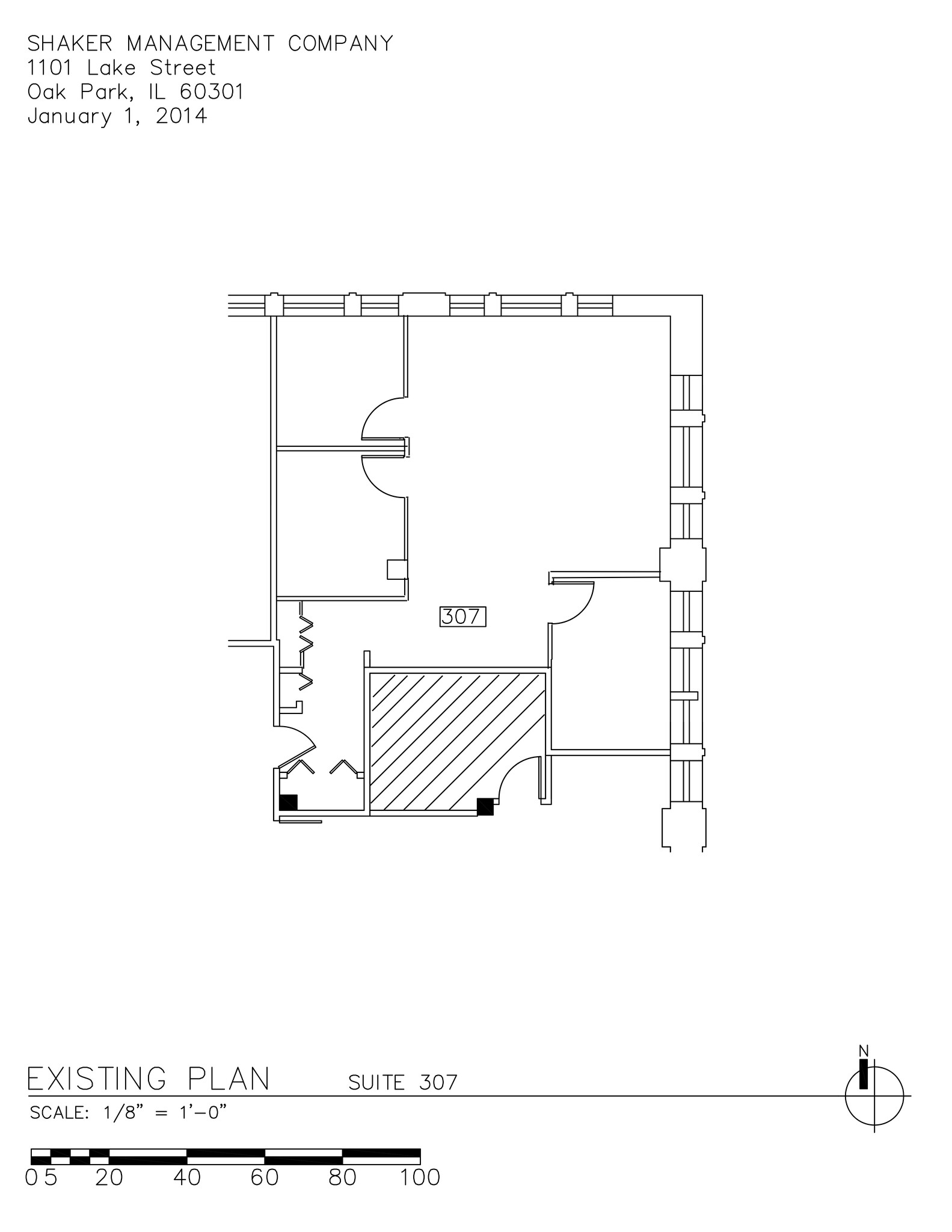 1100 Lake St, Oak Park, IL à louer Plan de site- Image 1 de 5