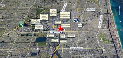 1041 W Commercial Blvd, Fort Lauderdale, FL - Aérien Vue de la carte - Image1