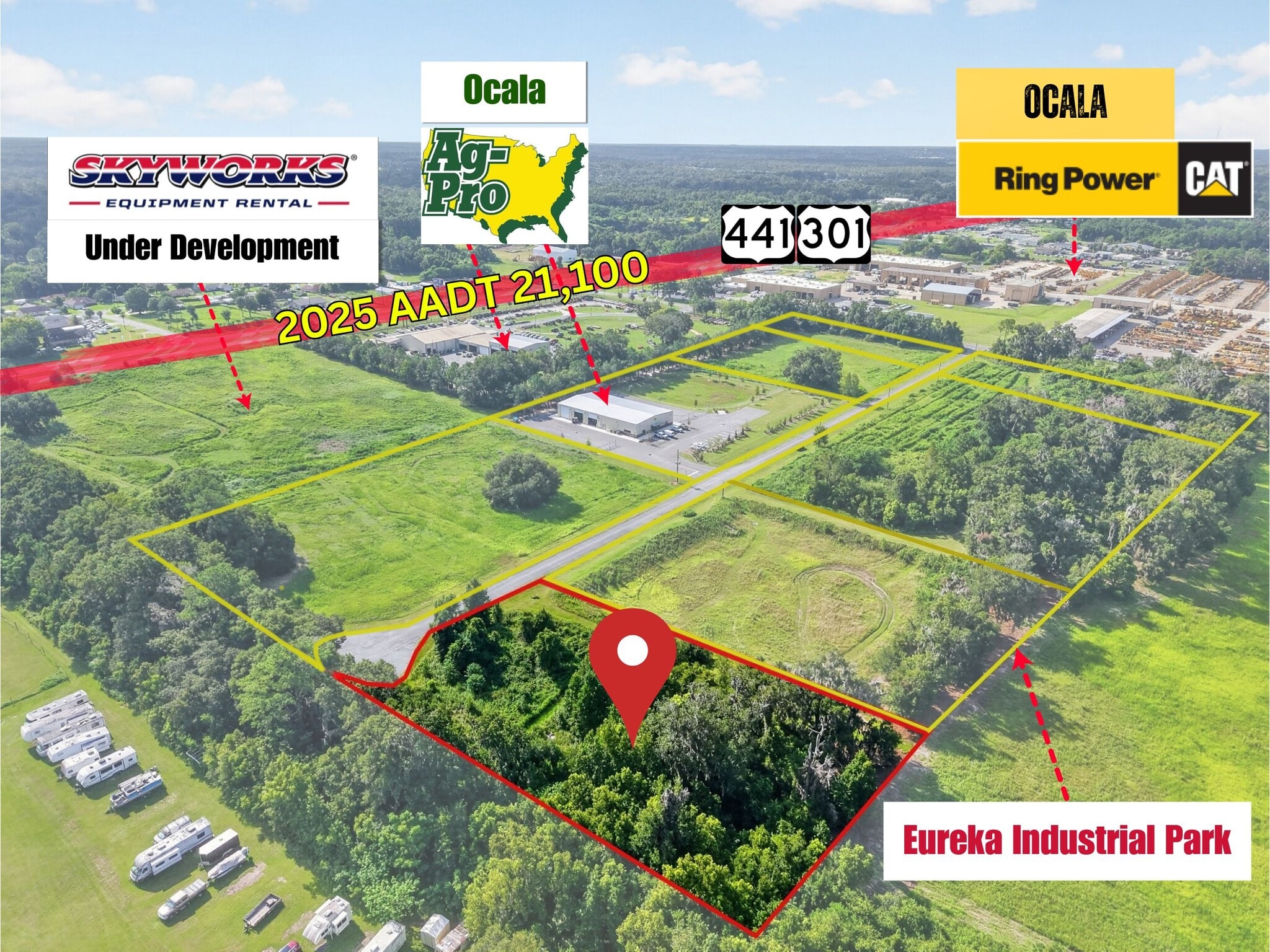 0 NW 18th Ave, Ocala, FL for sale Aerial- Image 1 of 34