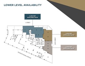 2401 Pennsylvania Ave NW, Washington, DC à louer Plan d  tage- Image 1 de 1