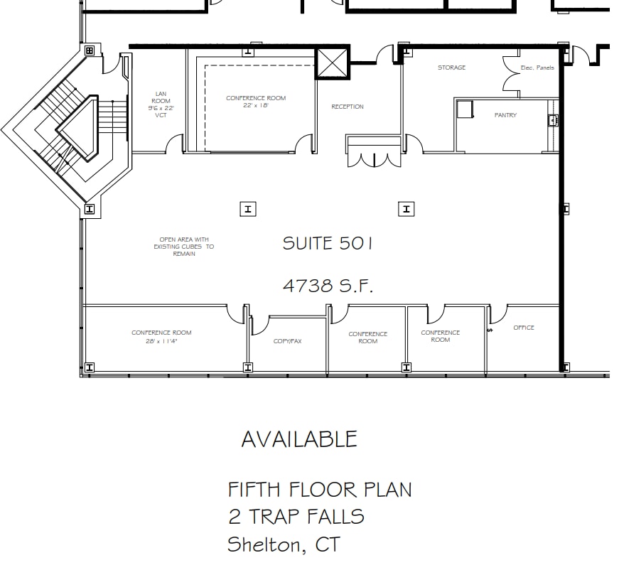 2 Trap Falls Rd, Shelton, CT à louer Plan d’étage- Image 1 de 1