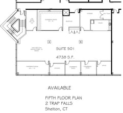 2 Trap Falls Rd, Shelton, CT à louer Plan d’étage- Image 1 de 1