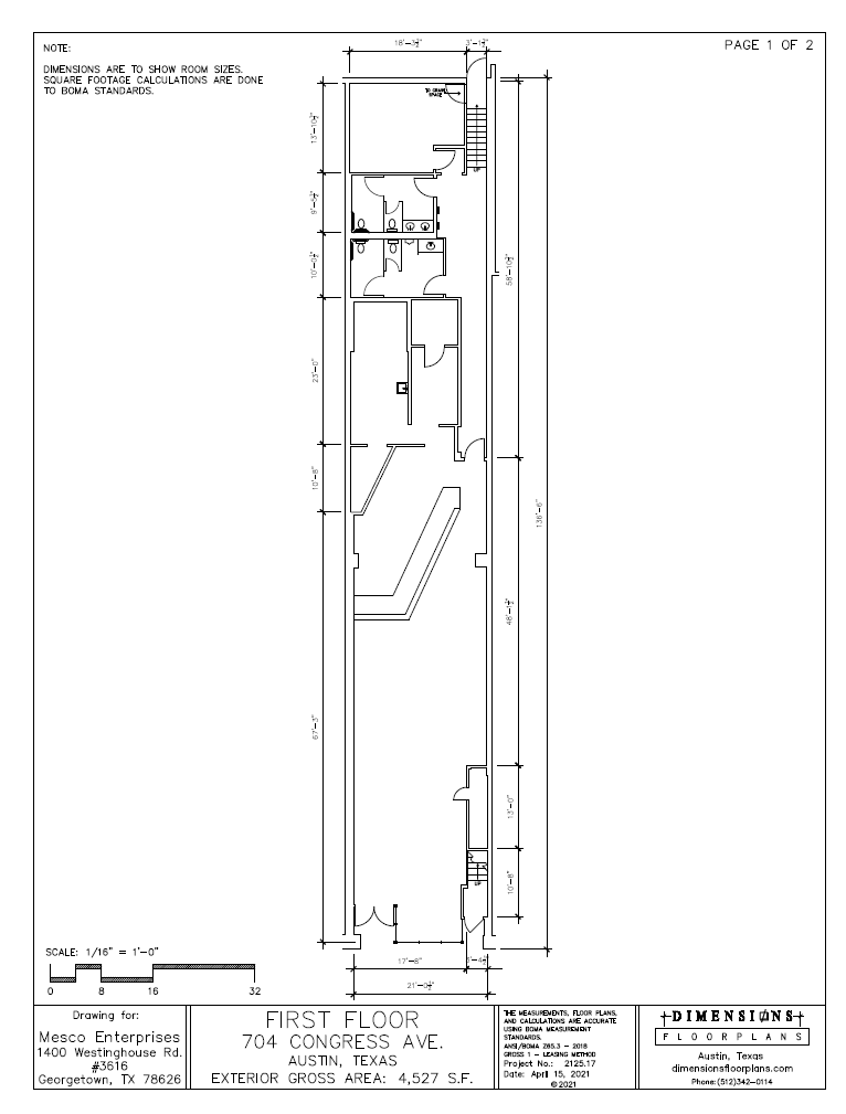 704 Congress Ave, Austin, TX for lease Floor Plan- Image 1 of 1