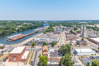 51 W Jackson St, Joliet, IL - AERIAL  map view