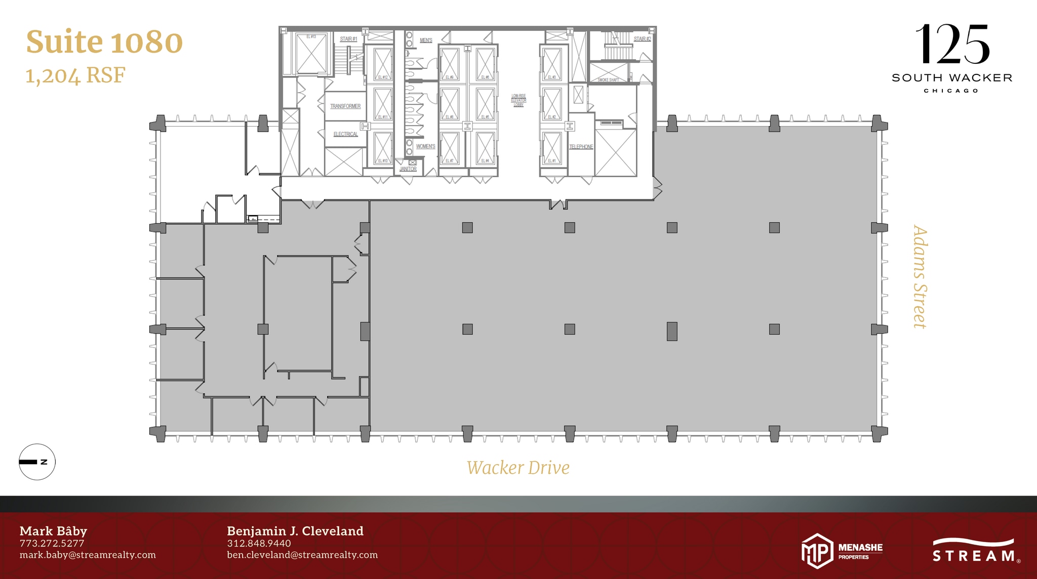 125 S Wacker Dr, Chicago, IL à louer Plan d’étage- Image 1 de 1