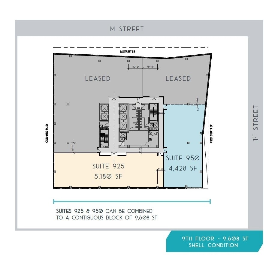 99 M St SE, Washington, DC à louer Plan d’étage- Image 1 de 1