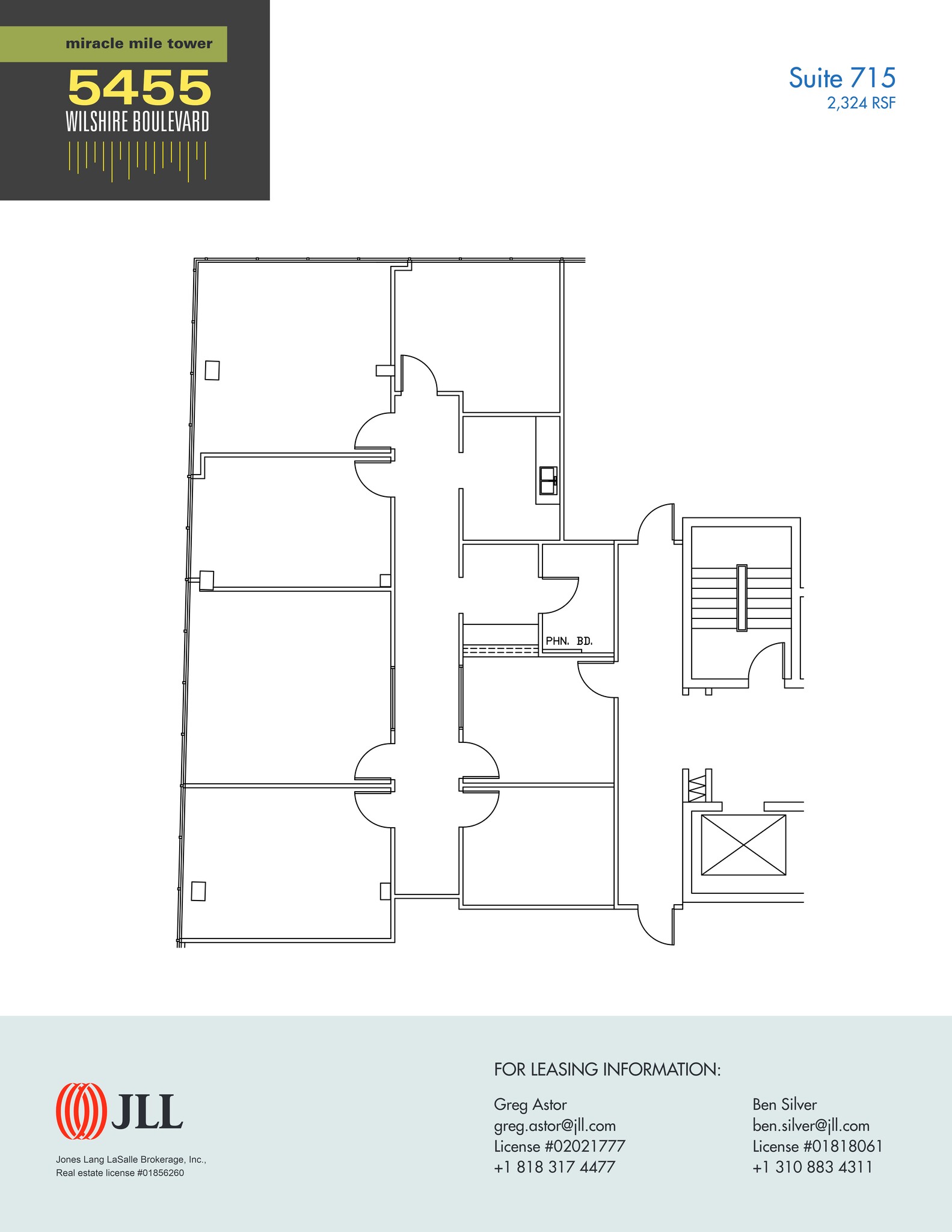 5455 Wilshire Blvd, Los Angeles, CA à louer Plan de site- Image 1 de 1