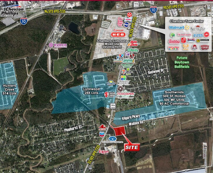 7310 Wallace Rd, Baytown, TX for sale - Aerial - Image 2 of 2