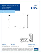 9990 Richmond Ave, Houston, TX à louer Plan d’étage- Image 1 de 1