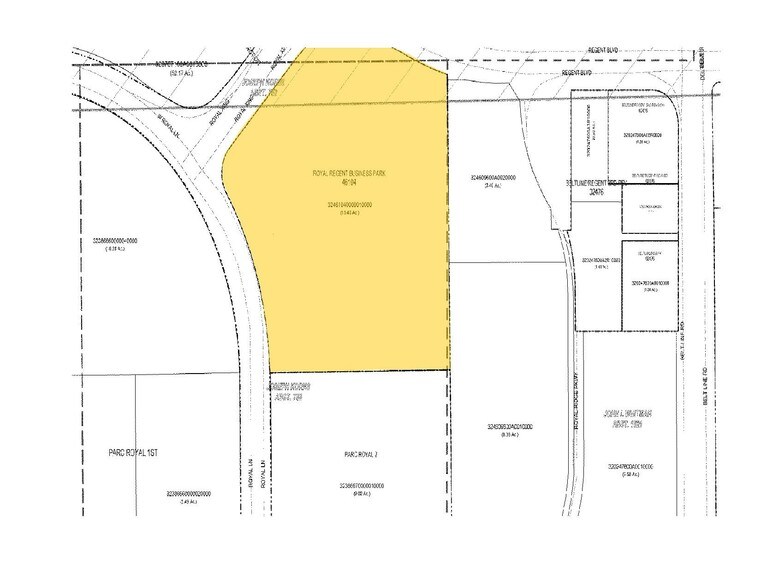 3660 Regent Blvd, Irving, TX à louer - Plan cadastral - Image 3 de 8