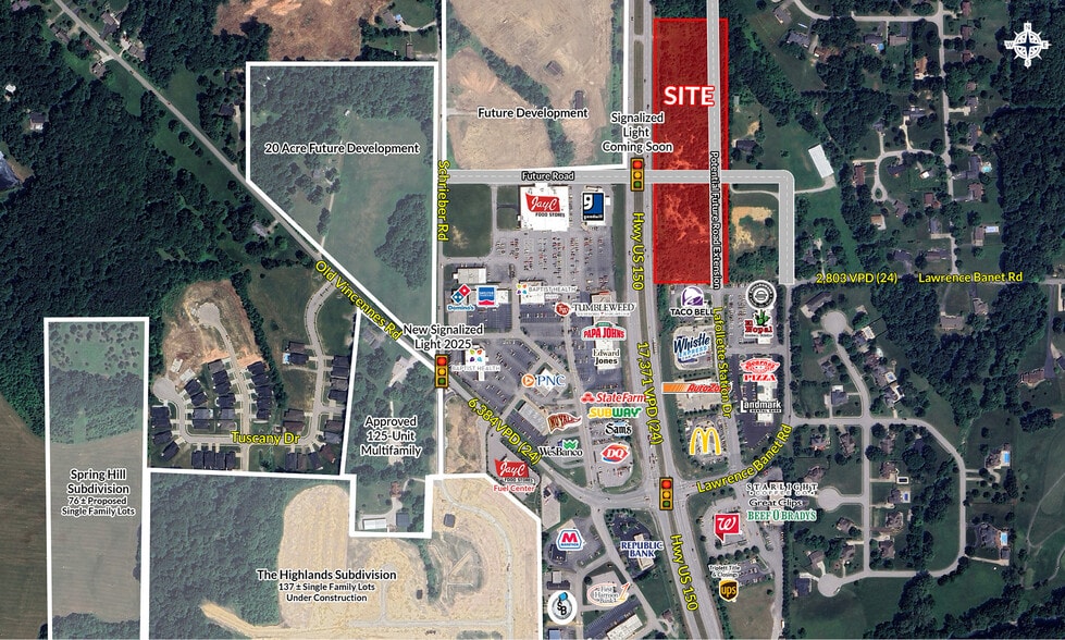 Us-150, Floyds Knobs, IN for lease - Aerial - Image 2 of 3