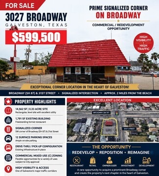 More details for 3027 Broadway St, Galveston, TX - Retail for Sale