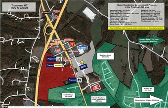 1087 Charlotte Highway, Troutman, NC - aerial  map view