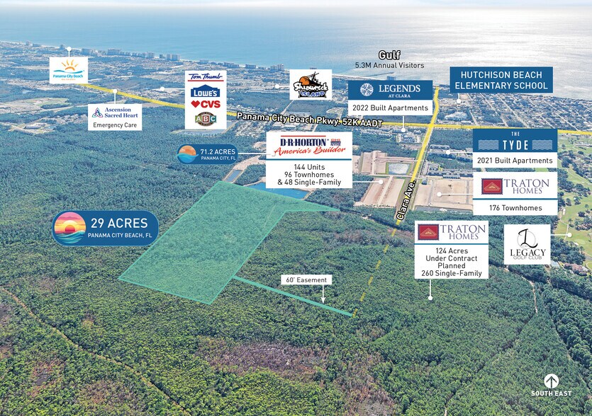 Clara Avenue, Panama City Beach, FL à vendre - Aérien - Image 2 de 5