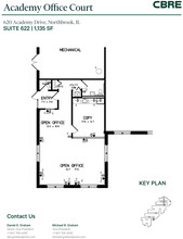 600-650 Academy Dr, Northbrook, IL à louer Plan d’étage- Image 1 de 1