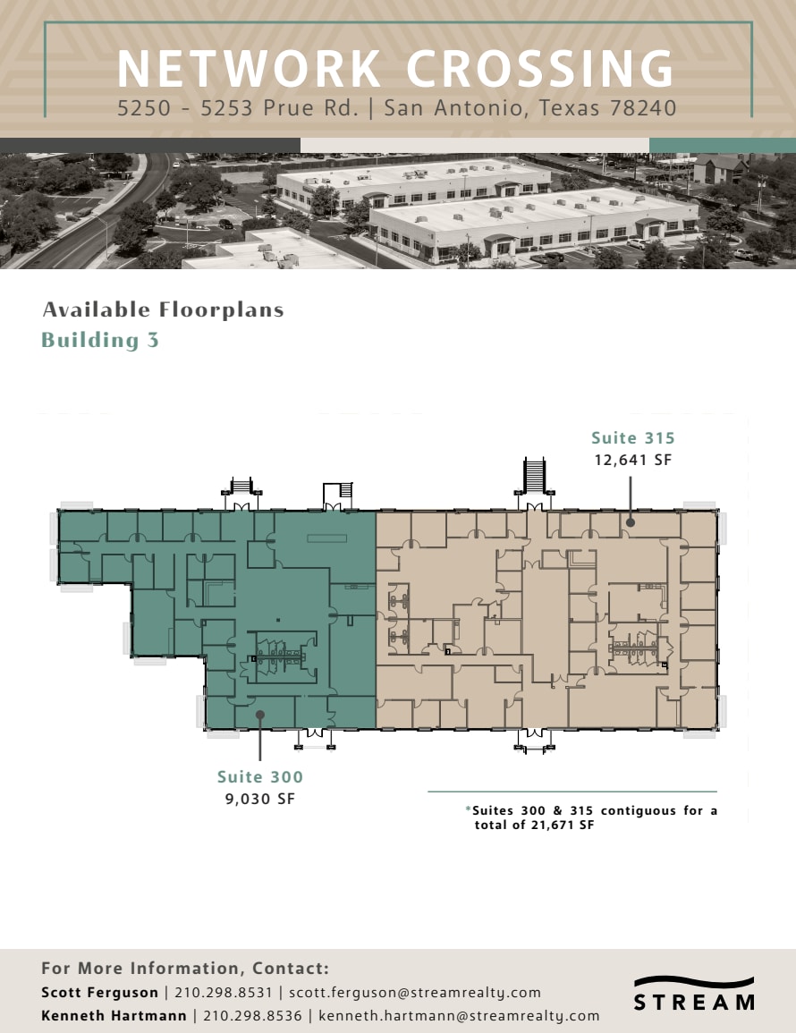 5253 Prue Rd, San Antonio, TX à louer Plan d’étage- Image 1 de 1