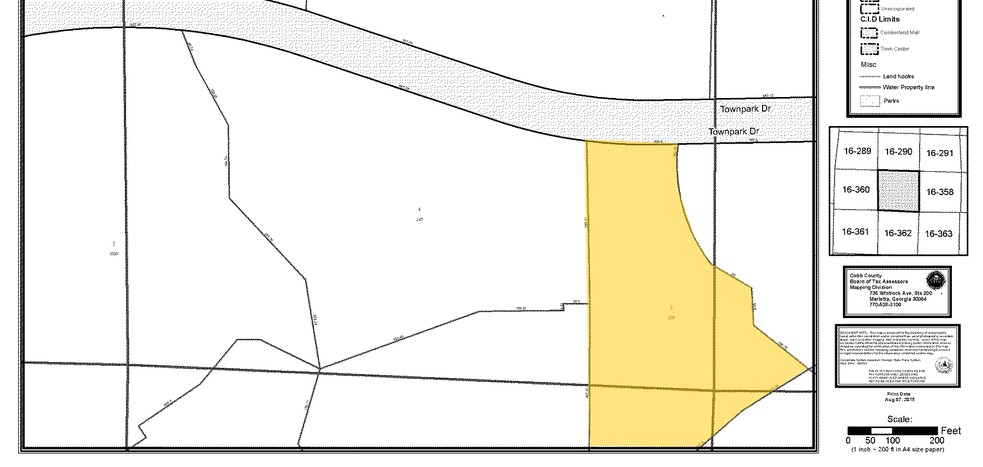 225 Townpark Dr NW, Kennesaw, GA à louer - Plan cadastral - Image 2 de 13