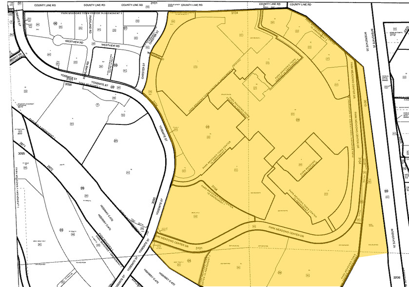 8401-8515 Park Meadows Center Dr, Lone Tree, CO à louer - Plan cadastral - Image 2 de 7