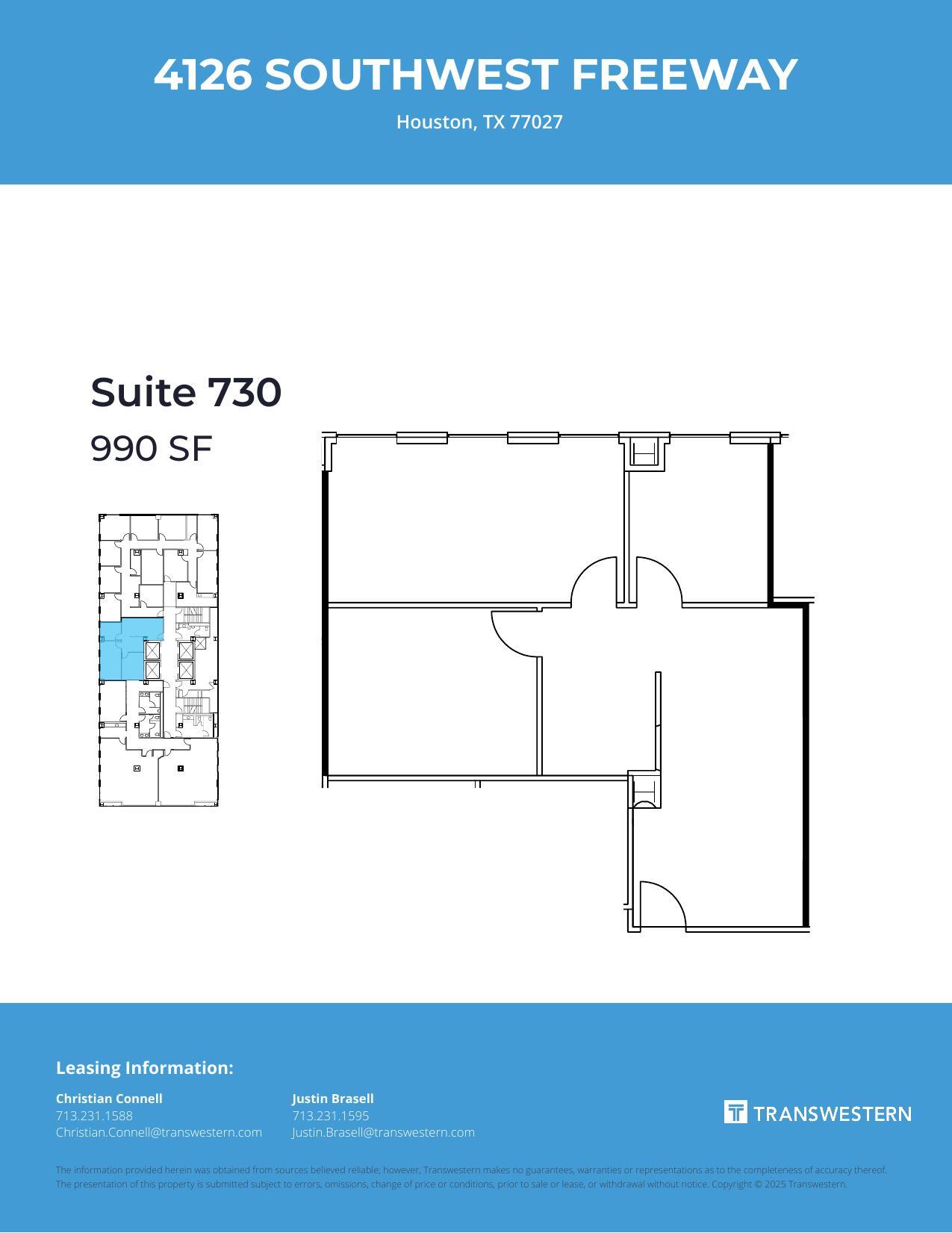 4126 Southwest Fwy, Houston, TX for lease Floor Plan- Image 1 of 1