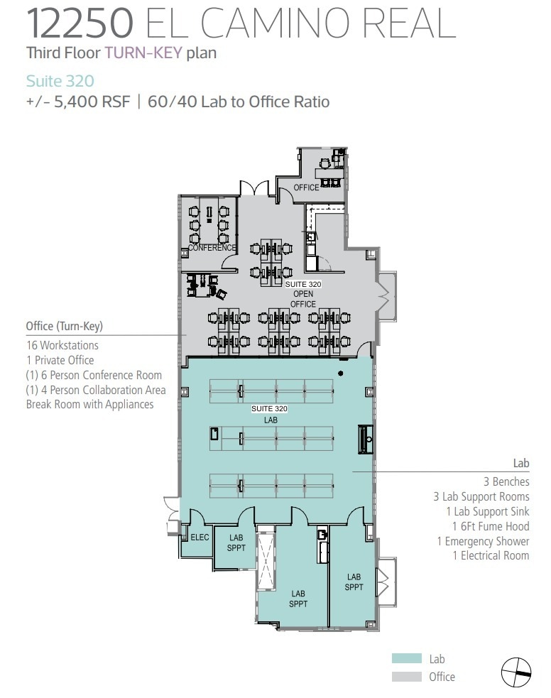 12250 El Camino Real, San Diego, CA for lease Floor Plan- Image 1 of 1