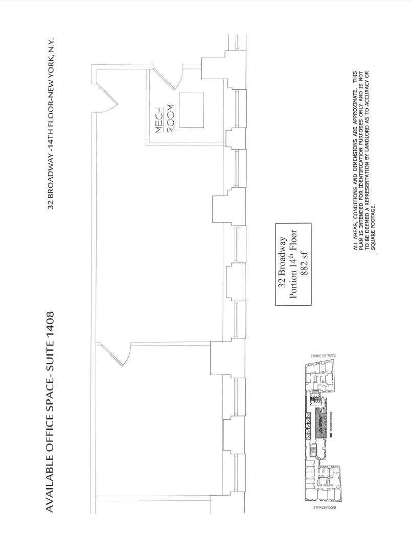 32 Broadway, New York, NY à louer Plan d  tage- Image 1 de 1