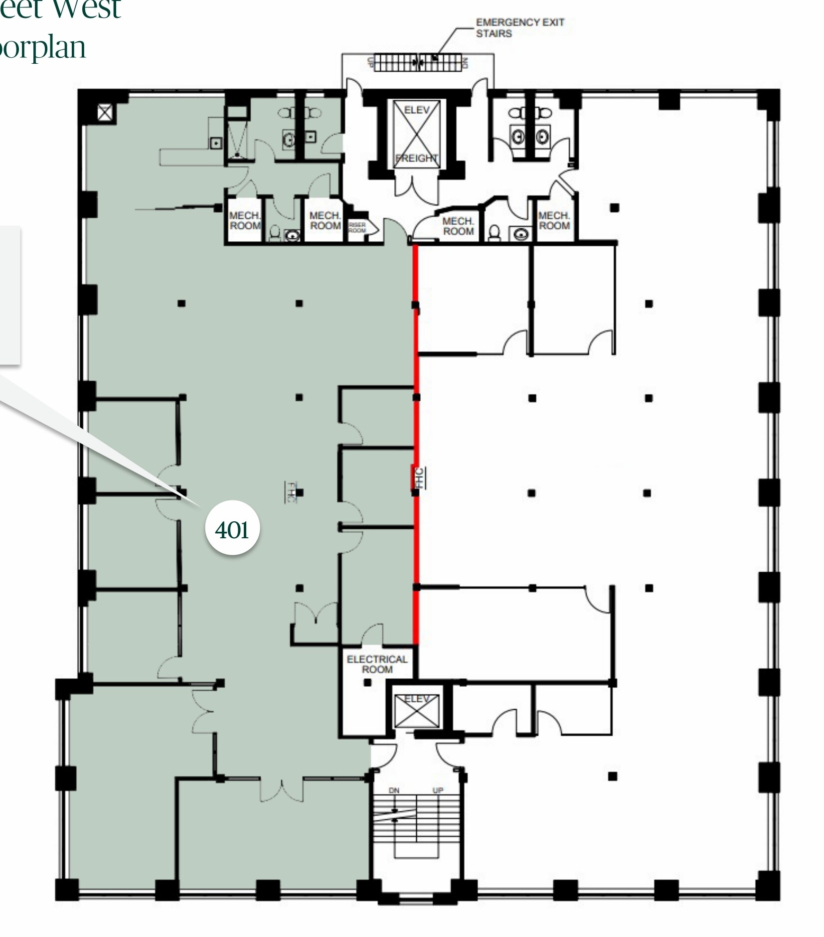312-316 Adelaide St W, Toronto, ON à louer Plan d’étage- Image 1 de 1