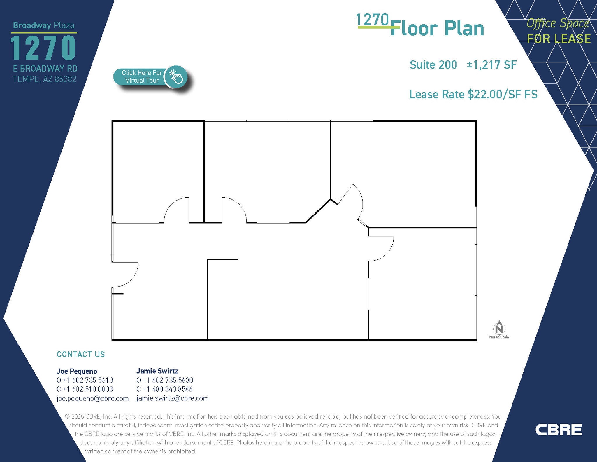 1232 E Broadway Rd, Tempe, AZ for lease Floor Plan- Image 1 of 1