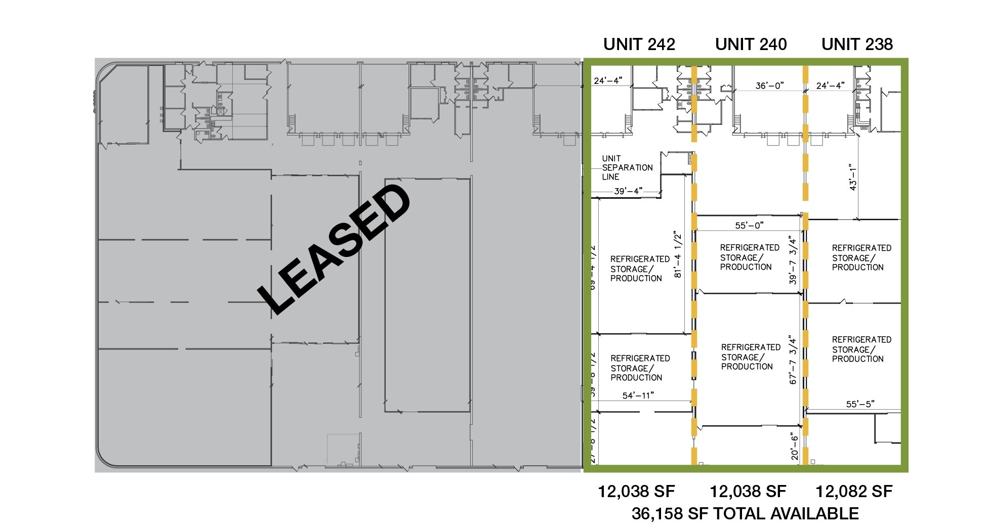 238-248 Tubeway Dr, Carol Stream, IL for lease Floor Plan- Image 1 of 1