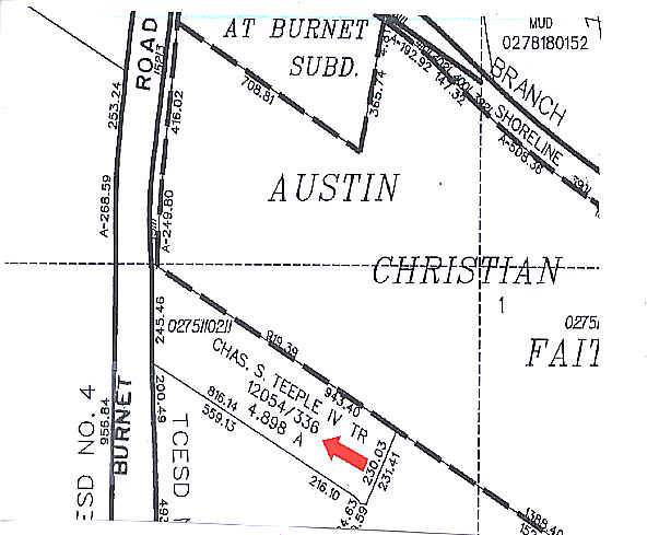 Burnet Rd, Austin, TX à vendre - Plan cadastral - Image 2 de 2