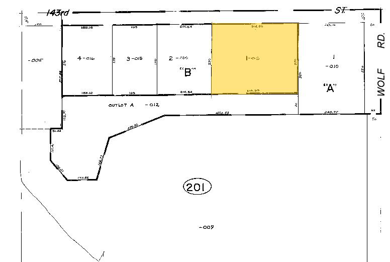 11229-11255 W 143rd St, Orland Park, IL à louer - Plan cadastral - Image 3 de 17