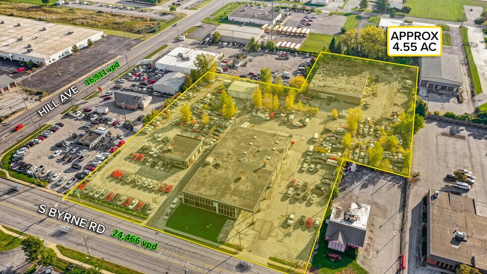 33 S Byrne Buildings portefeuille de 2 propriétés à vendre sur LoopNet.ca - Aérien - Image 3 de 5